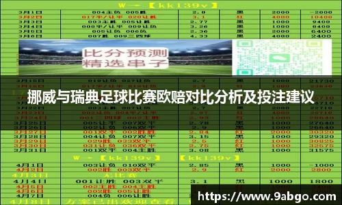 挪威与瑞典足球比赛欧赔对比分析及投注建议